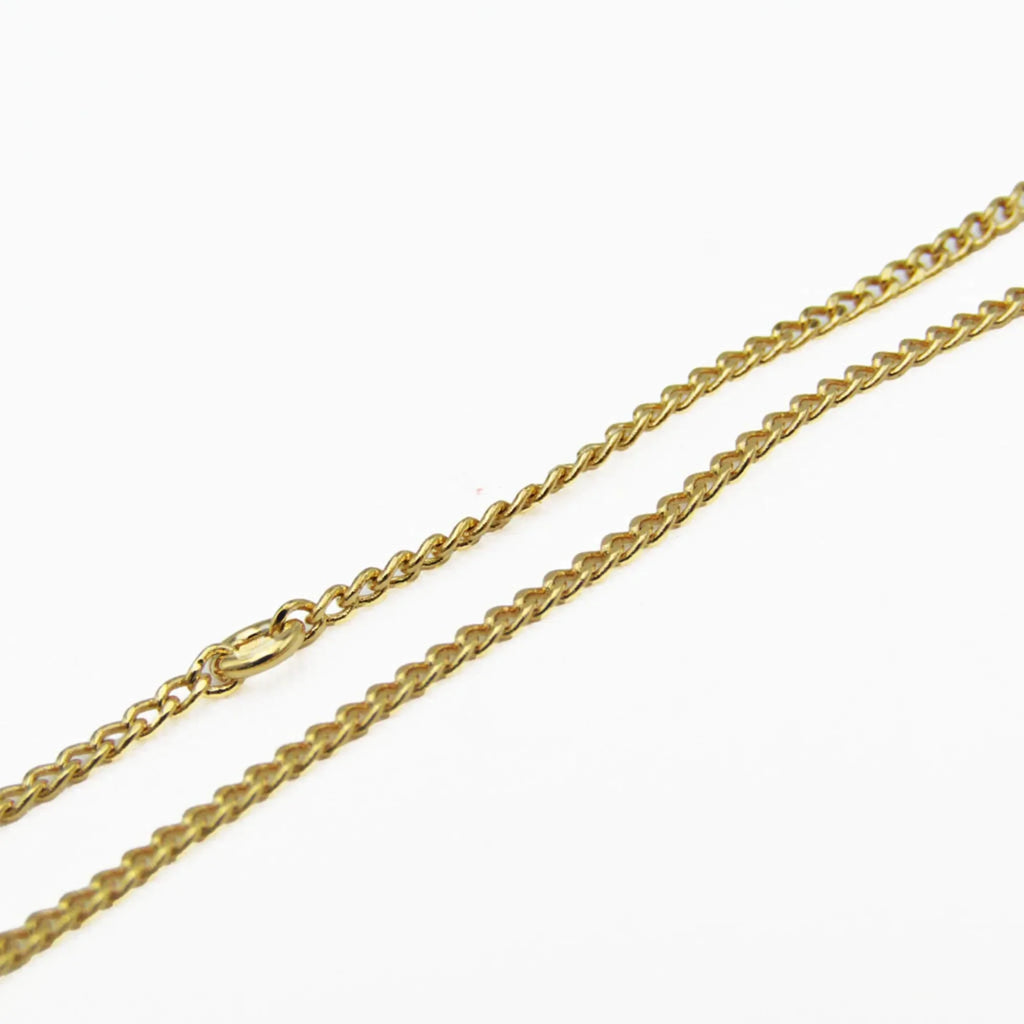 Used Celine Alphabet P 46B0 6Bra Metal No Stone Charm Bracelet Gold (Good)