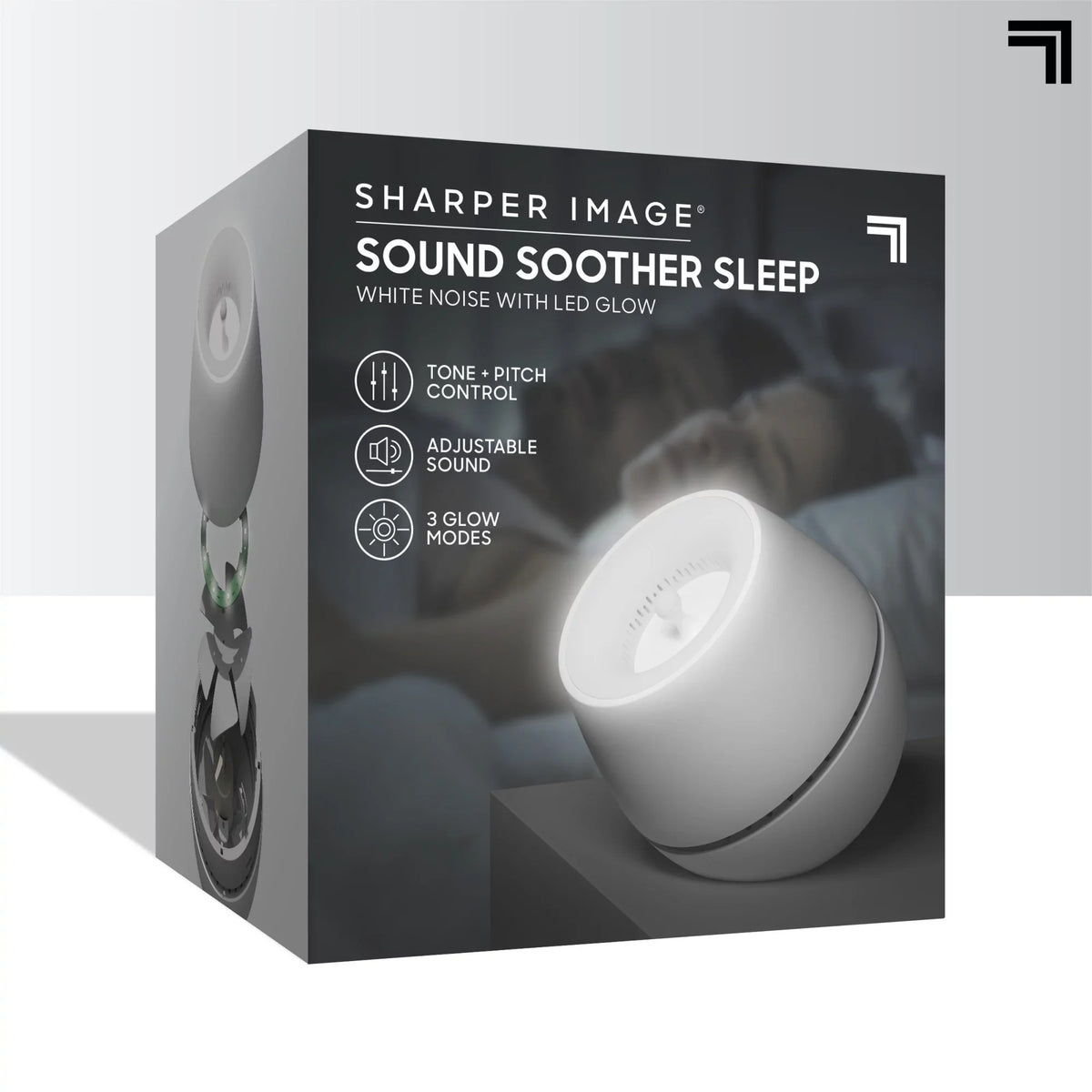 LED Sharper Noise Glow Wind, White With Image® Machine Soother Sound