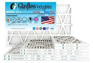 Made 11.5 29.5x7/8 Furnace MERV Glasfloss dimension: inch) 12x30x1 Air - Filter x (Actual USA in - 13 -Qty:6 -