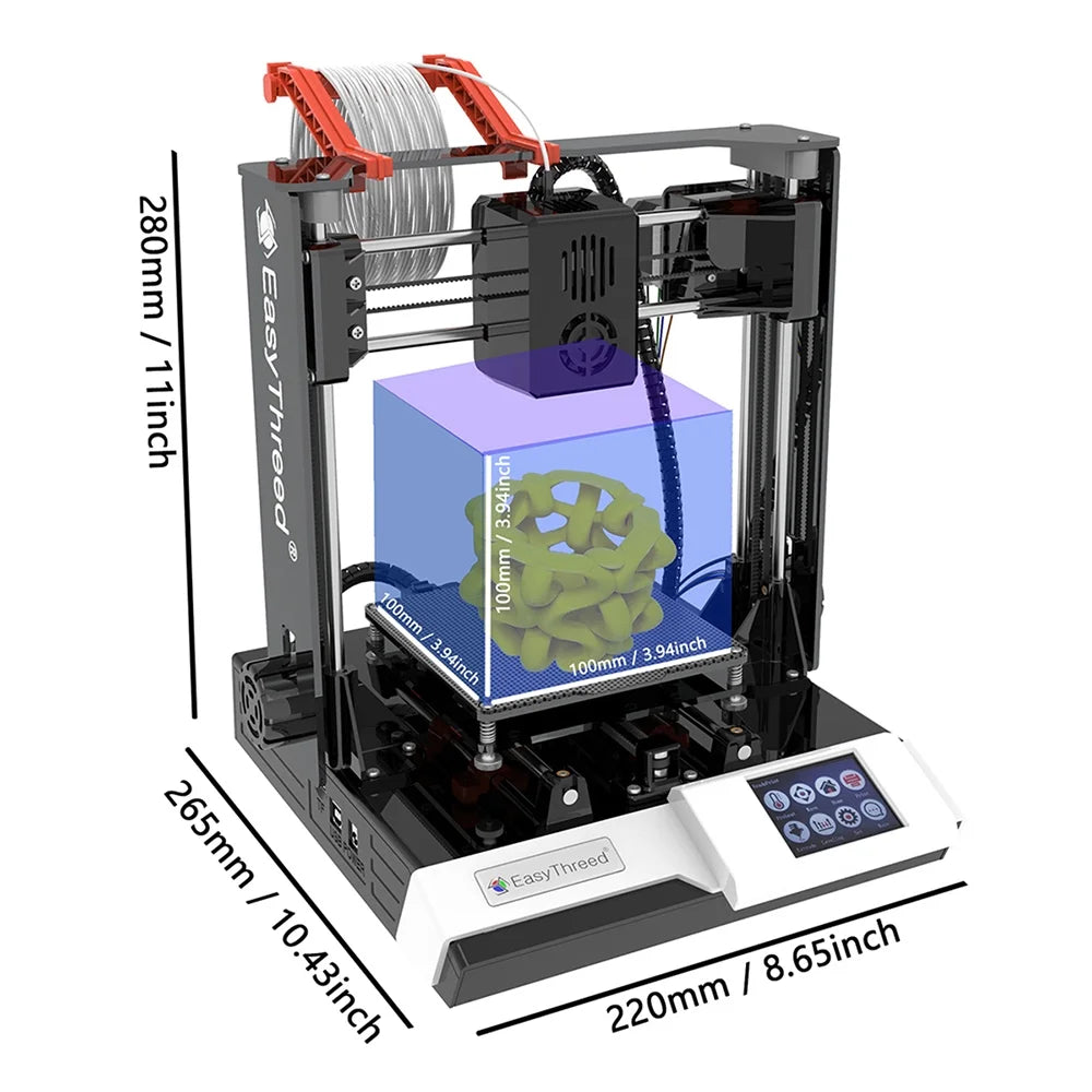Printer Comes With With With Removable Tf 100x100x100mm/4x4x4inches Removable Print Printer 3d With Mewmewcat Hine Buzhi Plus dimension With printer,dimension With Mizuh Removable K6 3D Tf EasyThreed