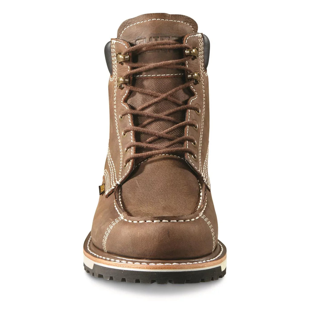 Gear Guide Leather Work Mens Moisture Shoes, Chukka Insoles, Timber Boots Waterproof Ankle Boot Rugged Wicking Pull-On