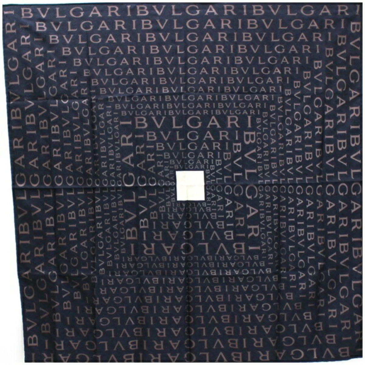 Bvlgari Silk Pre-Owned Black Pattern (Good) | Ladies Scarf Mania Muffler BVLGARI