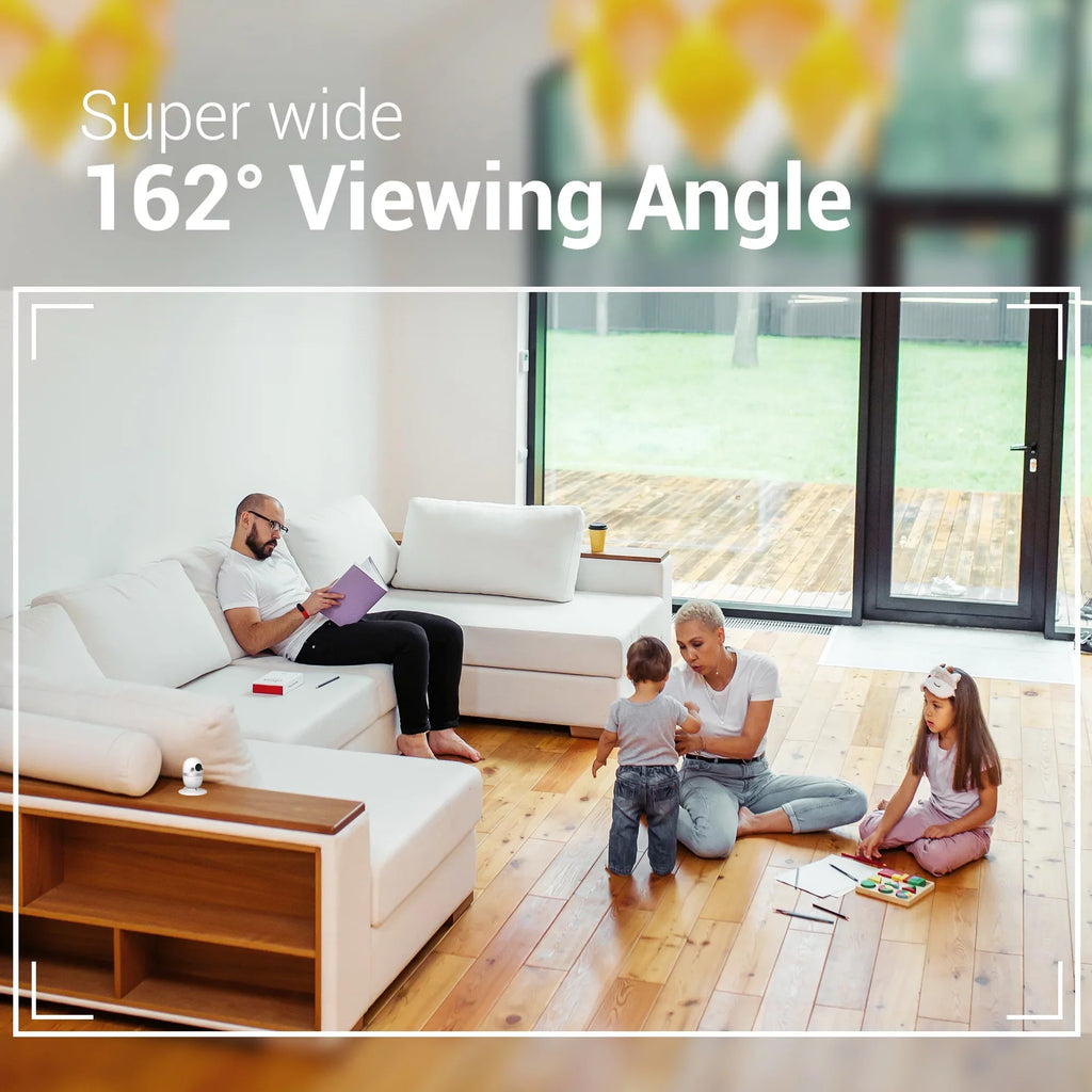 CapsuleCam Monitor, Detection, & with 2 1080p Color Security Wide Pro with Storage Sound Camera Baby Bosma WiFi Night Super HD Motion app, Phone Indoor Local Vision, Audio, Free Angle, Way Camera 162°