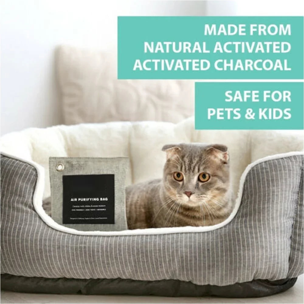 100Pcs Bamboo Charcoal Air Purifying Bag Activated Charcoal Bags Odor Absorber