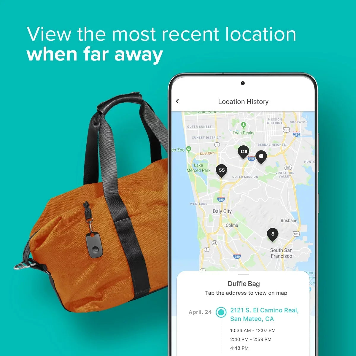 Tile Pro (2022) - 1 Pack - Black - Bluetooth Tracker, Keys Finder And Item Locator