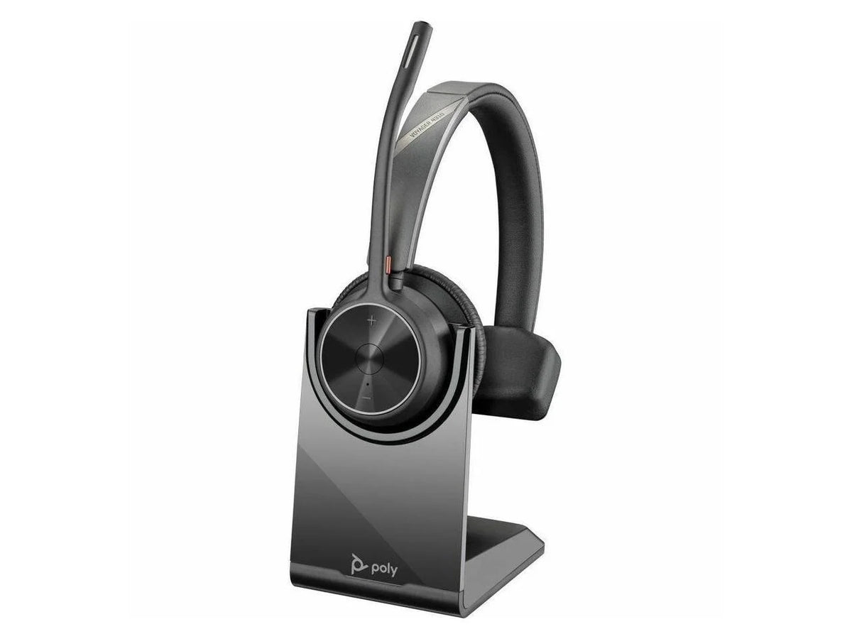 '- - with - kHz - Mono Monaural Hz Bluetooth 4310 Headset - 20 On-ear - 20 Condense... - Voyager Charge Ear-cup Stand USB-C Wireless Electret Assistant Siri, Over-the-head, - - - - 298.6 ft Poly