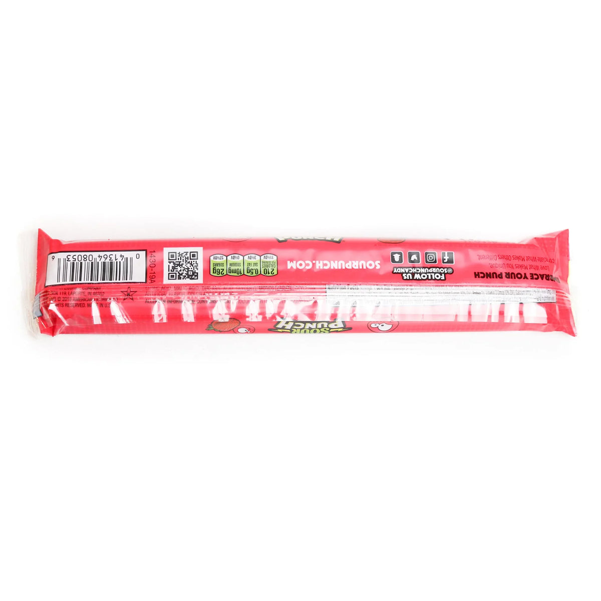 (24ct Caddy) Punch 2oz Sour Strawberry, Tray Straws,