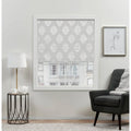 Damask Marseilles 100% Silver Shade, Blackout Roman 34"x64", Home Exclusive
