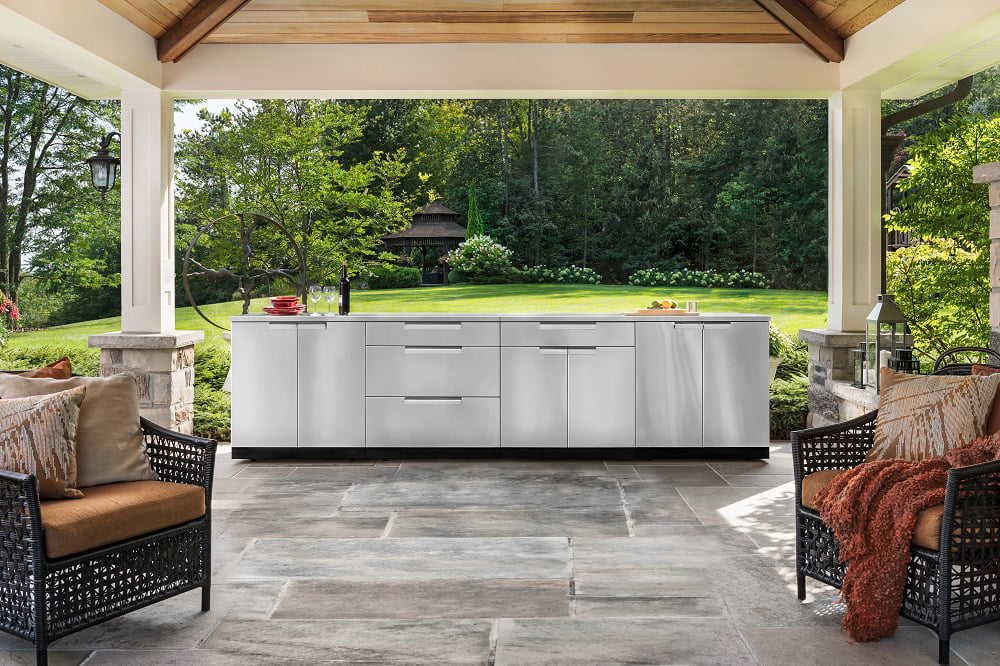 Cabinet 5 Steel in Stainless Countertops with exterior Set Piece Kitchen