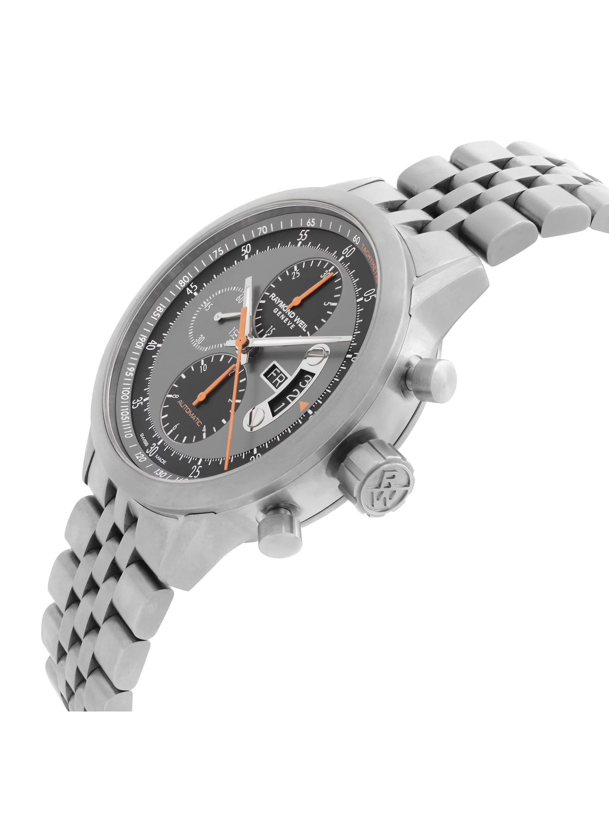 Used Contractor Titanium Gray Dial Automatic Mens Watch 7745-Ti-05609 (Good)