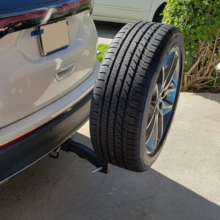 Truck Tire RV Spare Tire 24" All Fits Car KOJEM High Tire Spare Carrier Hitch Hitch Mount Universal Trailer 2" Receivers Rack