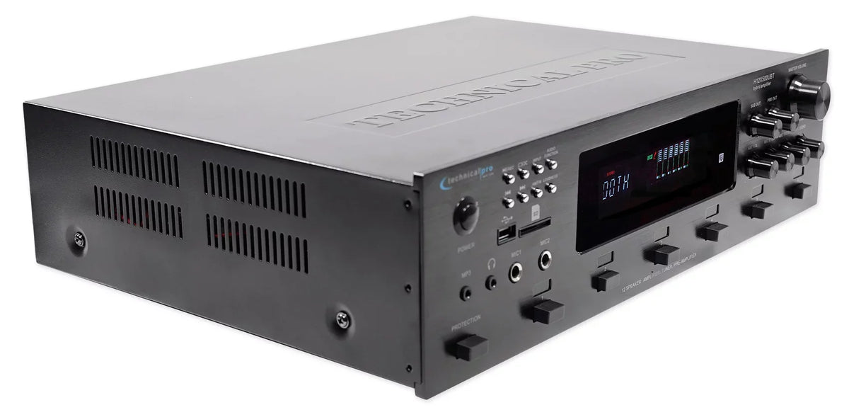 Zone, Receiver+12) 6) Speakers+EQ 6000w Technical Pro Home Bluetooth 8" Theater