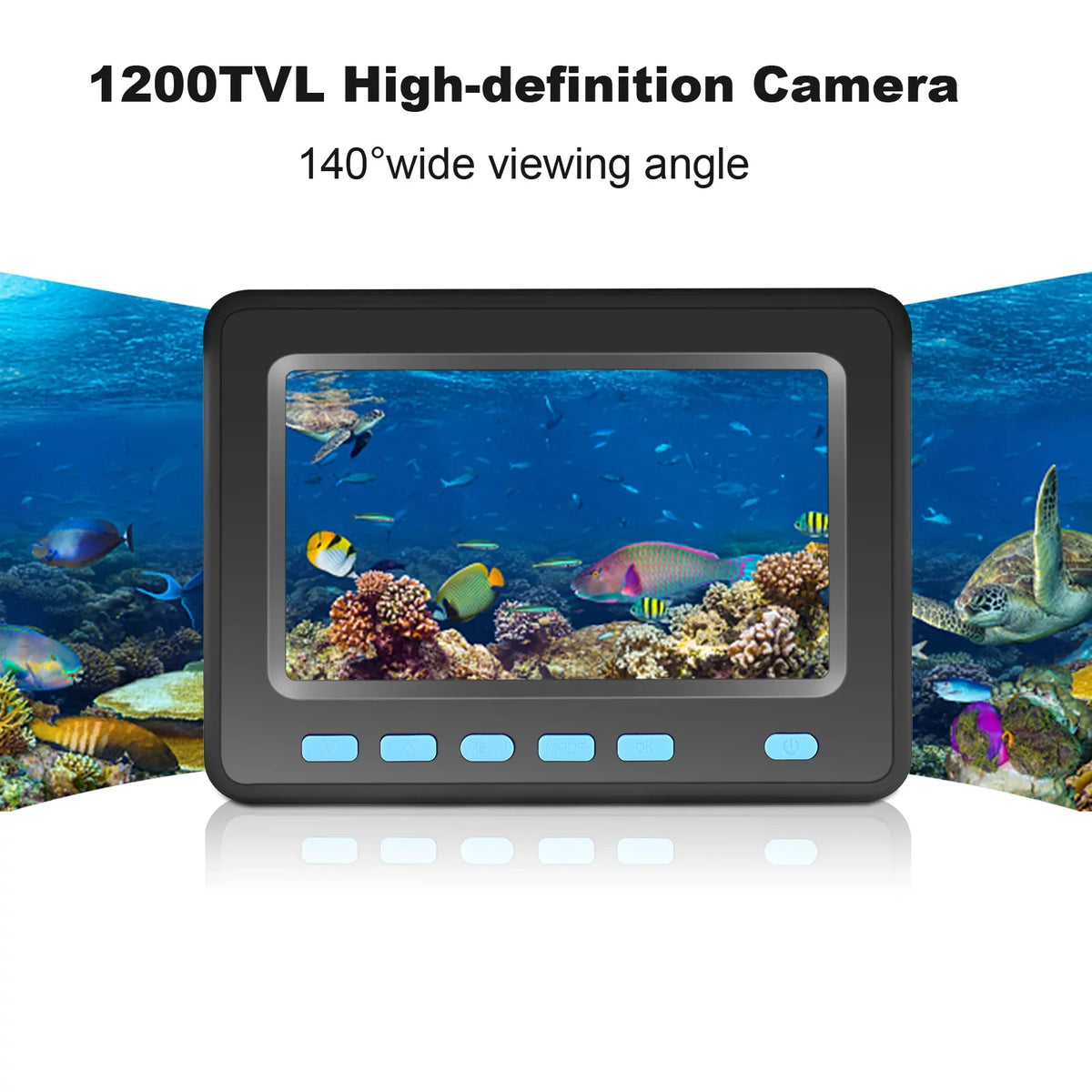 Underwater for 1200TVL IR Camera 8PCS LED Ice Camera 4.3'' LCD Finder Walmeck 20M/30M Fishing Fishing Night Vision Fish Boat