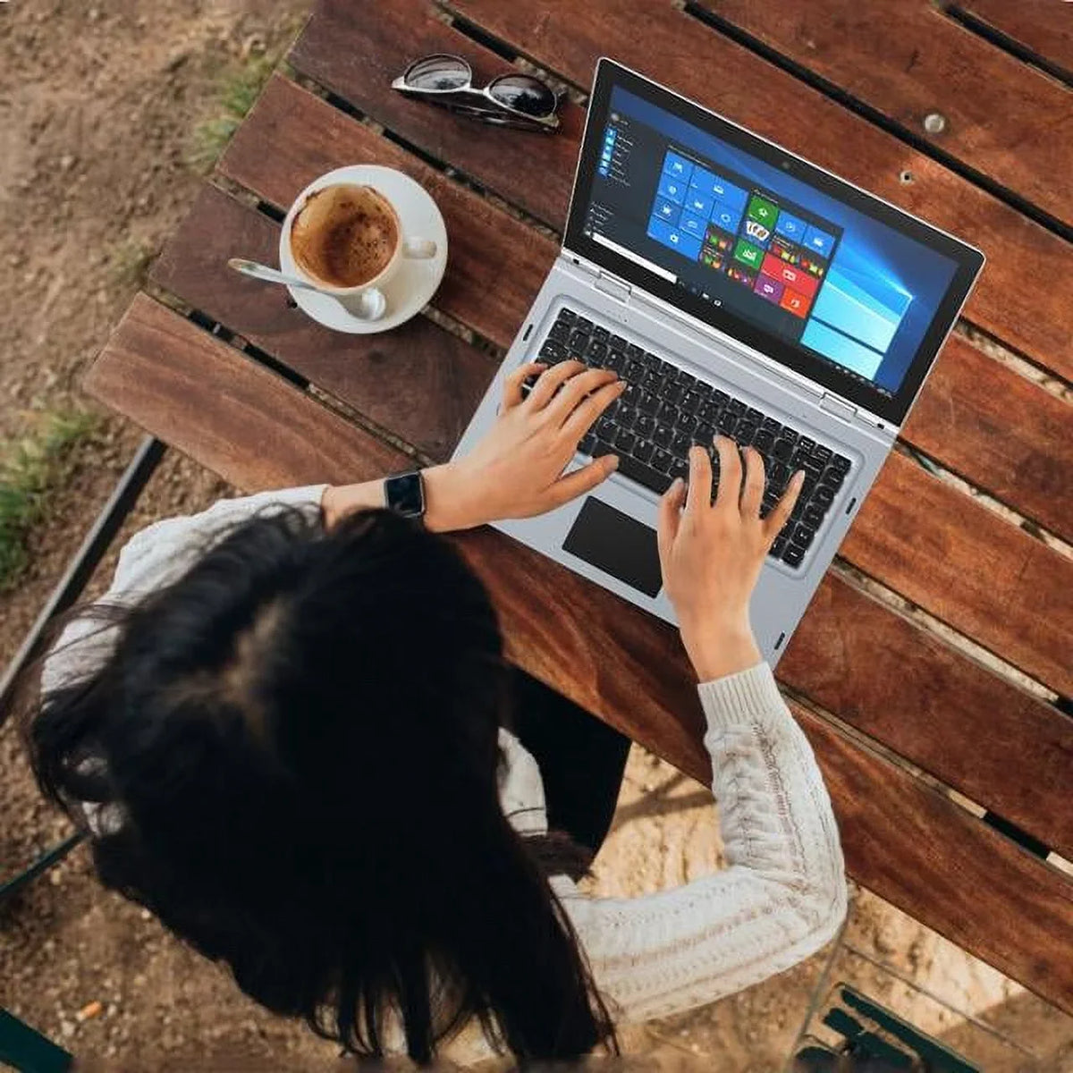 4GB/64GB 360° 1080 High 4G Megatron USB 1920 and LTE-14.1” Screen, Windows IPS IVIEW Touch Mouse 10 x Resolution Pro,