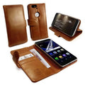Brown 6P Huawei Nexus Screen for - Protector Cover C1-89 Free Vintage Case Leather Wallet