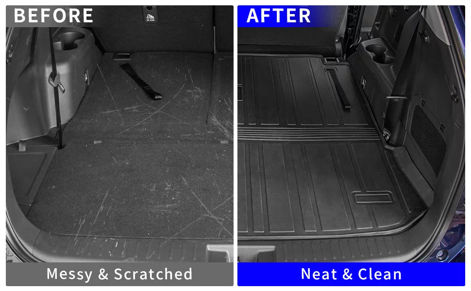 Cargo Protector Trunk Seats Seat Mat TPE with Mat Trunk Cover (2020-2023, Highlander Mat) 2022 Liner Compatible Mat 2020-2024 Highlander with 7 Accessories Back Backrest Cargo
