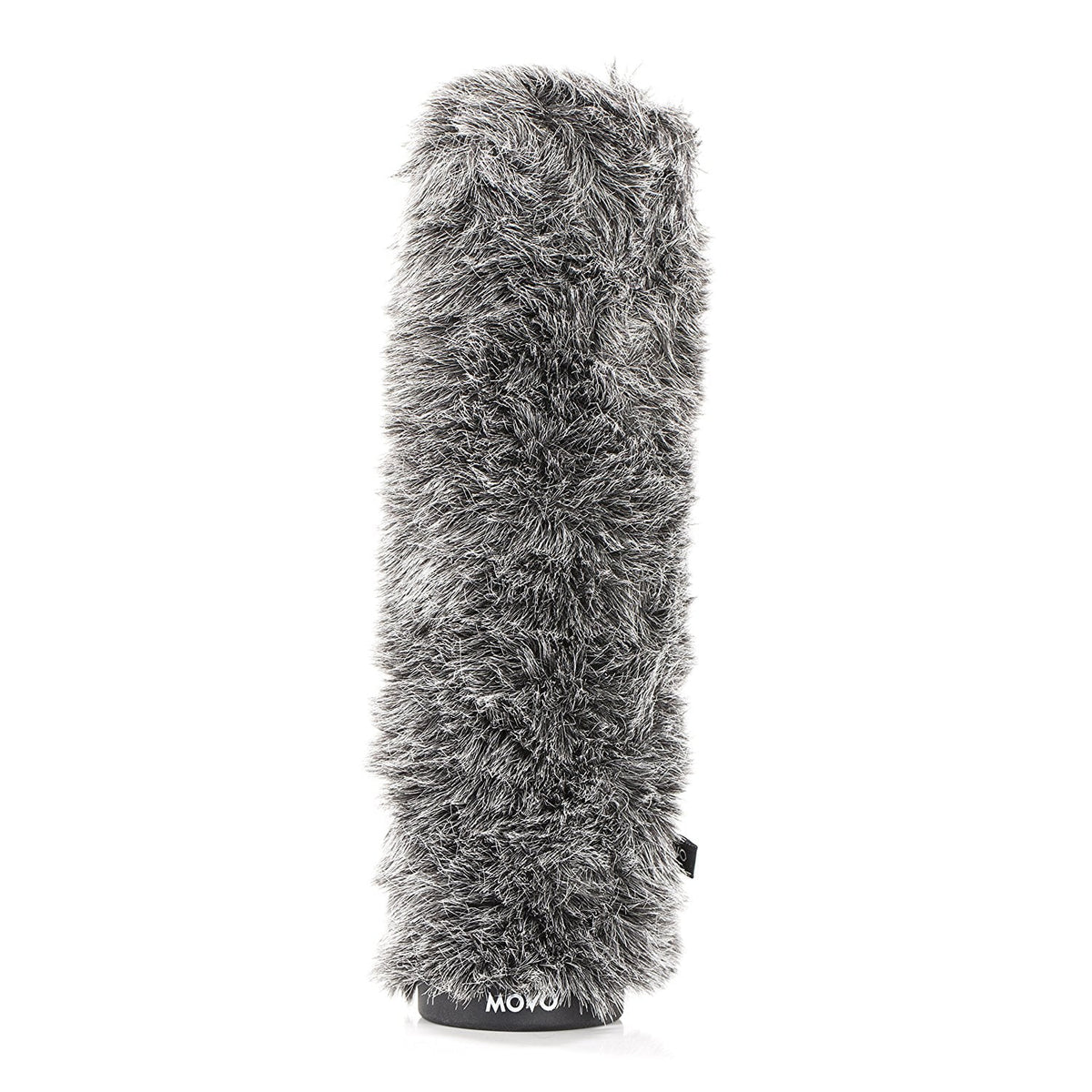 Dark Furry Windscreen 10.6" [27cm] Rigid - And Up Movo Microphones To 18-23mm In Long Gray For Ws-g270 Diameter