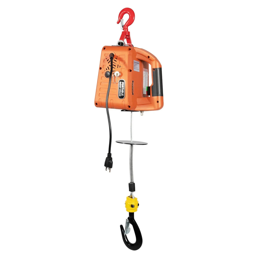 Winches Remote lbs Electric Hoist 300kg/660 Winch Lift Crane Portable W/ 3-in-1