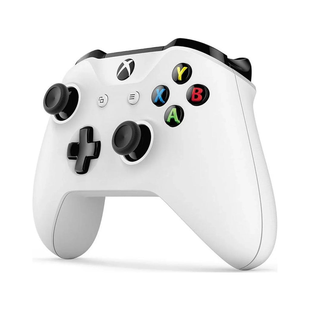 Microsoft Xbox One S 1Tb With 2 Controller, 4K Ultra Hd White With Bolt Axtion Cleaning Kit Hdmi Bundle Like New