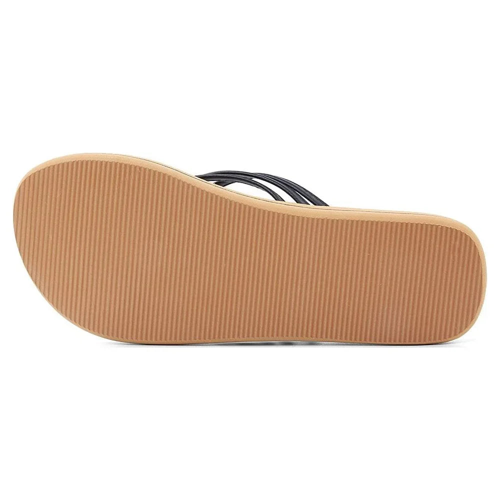 Life Women's or Casual Flip Flop AERUSI Sandals Indoor (Black) exterior Walking Livi