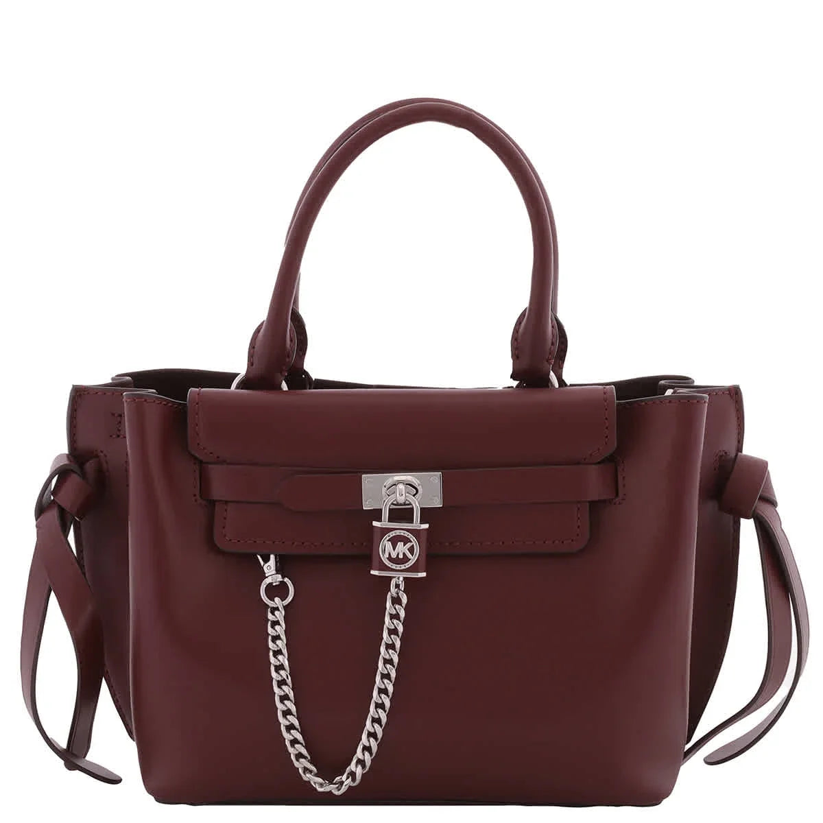 Belted Kors Michael Leather Legacy Small Hamilton Satchel Merlot