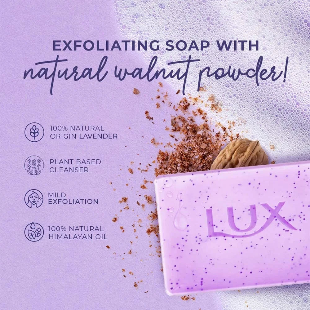 Lux C Vitamin & Exfoliating Lavender 5X125G Soap