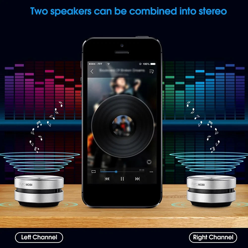 Bone Packs Speaker Speakers Mic Built-in Sound Conduction Loud Mini BT Dura 2 Box Stereo MOBI Wirelessly Sound Portable Silver