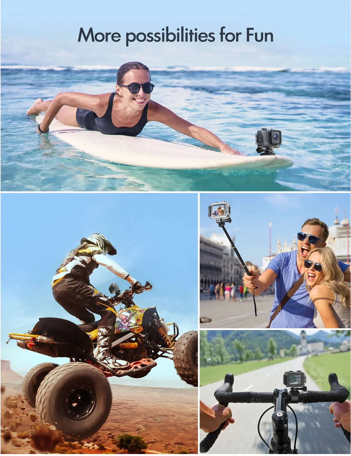 Dual Touchscreen WiFi 4K HD Sports Batteries Camera A100s 20MP APEMAN Action 40M Ultra 50fps mAh 1350