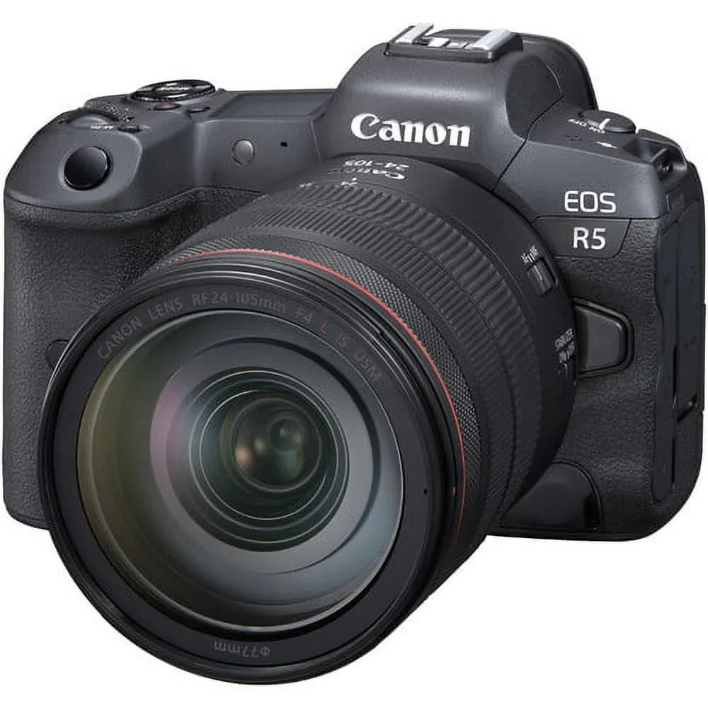 Lens+case+256Memory USM RF with f/8 f/4L EF IS (24PC) III Canon Telephoto 24-105mm Preset L Lens+500mm EOS Canon 75-300mm Cards R5 Camera f/4 Lens+ Mirrorless