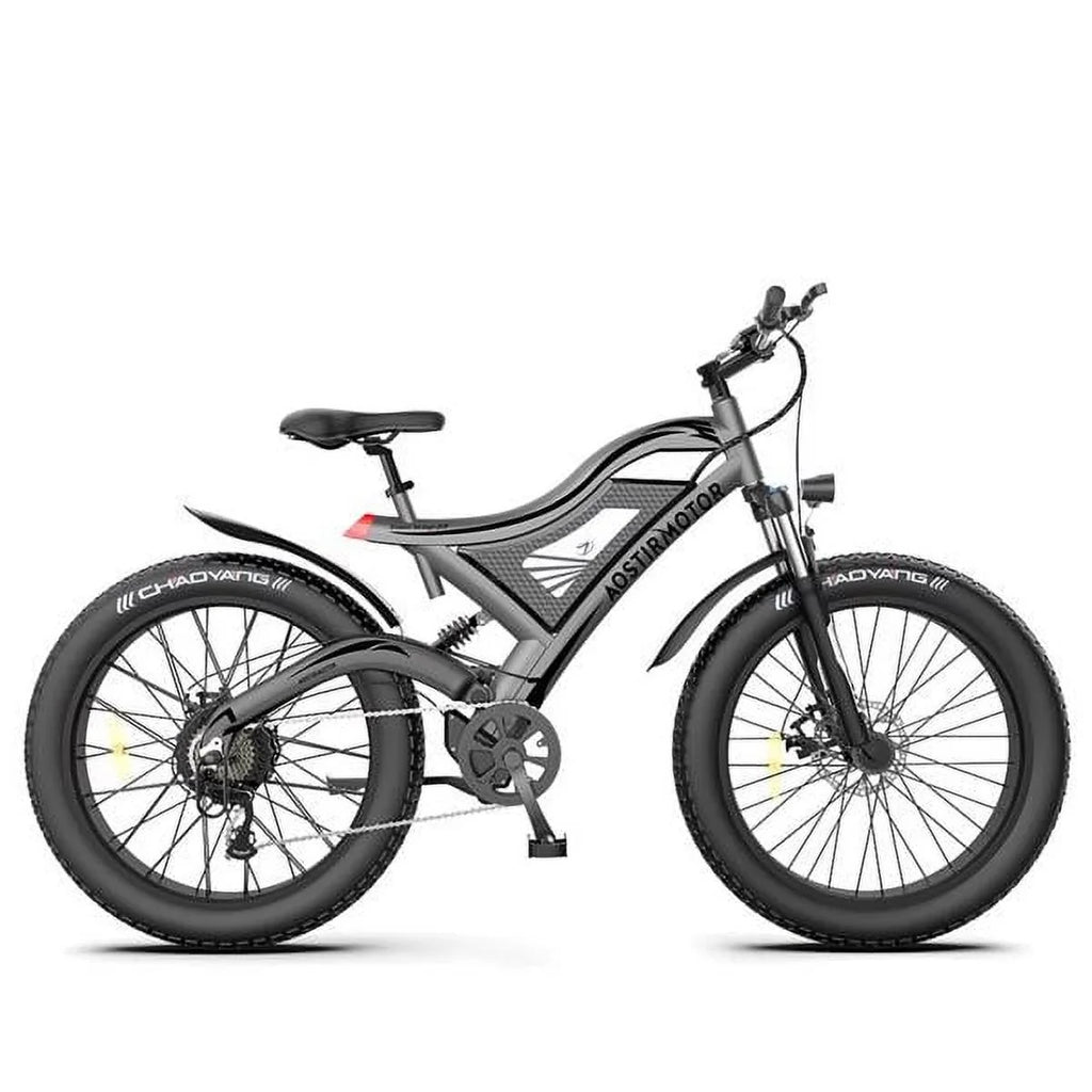 26 Bike In. Electric Fat Tire Electric Adults AOSTIRMOTOR Hot Bicycle Mountain