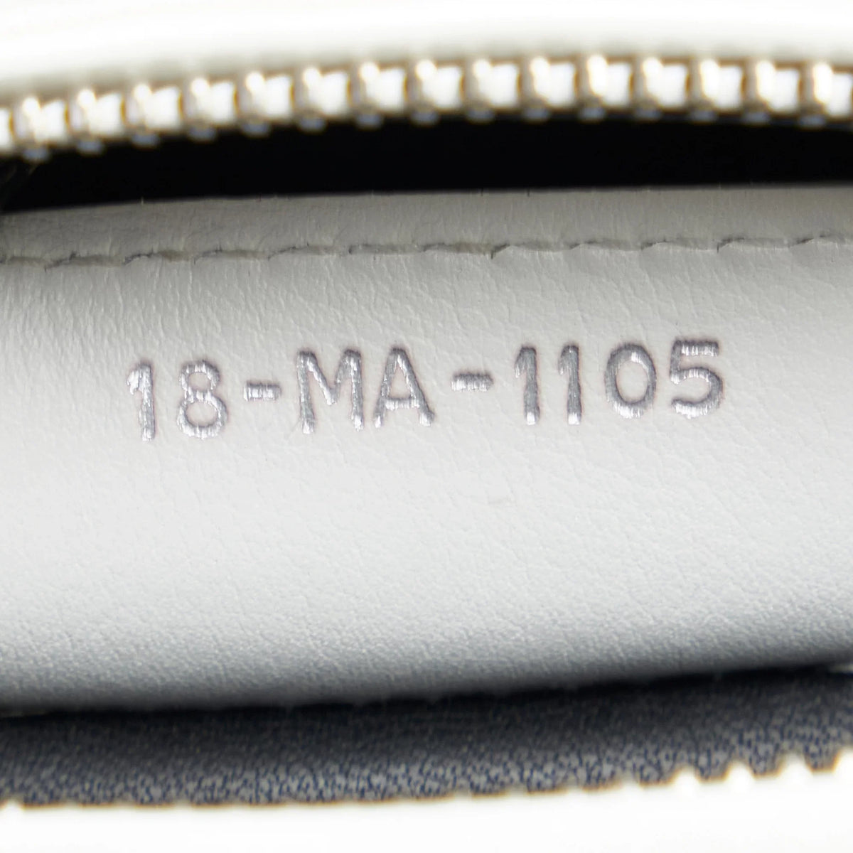 Dior White Lambskin Authenticated Leather Satchel Lady Unisex Pre-Owned Paradise (Good) Medium