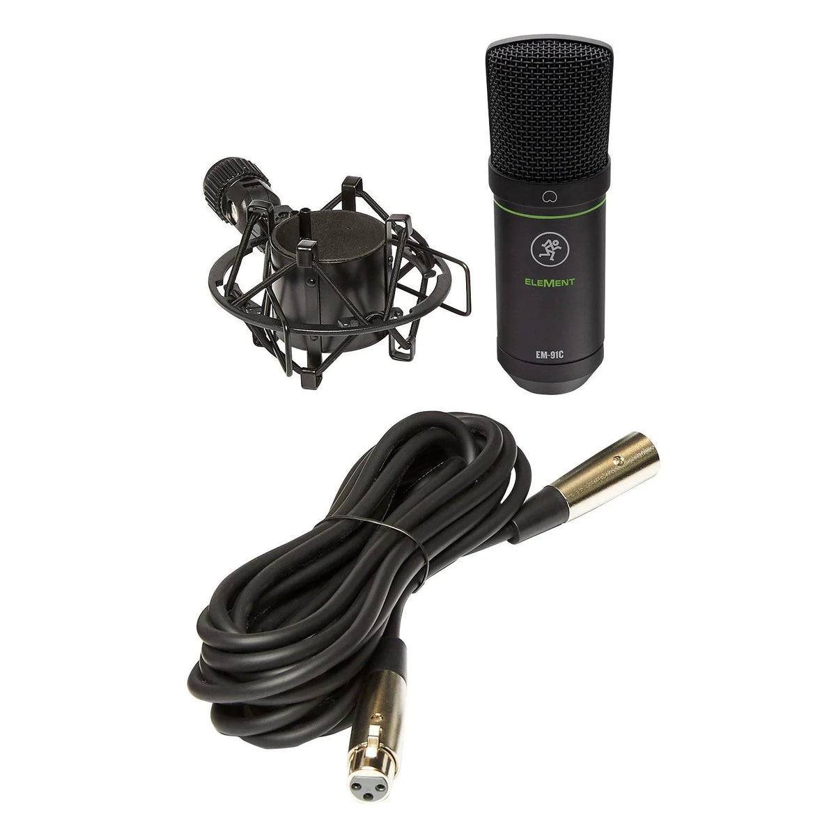 Microphones 4 Package Condenser Series EleMent Large-Diaphragm Mackie EM-91C