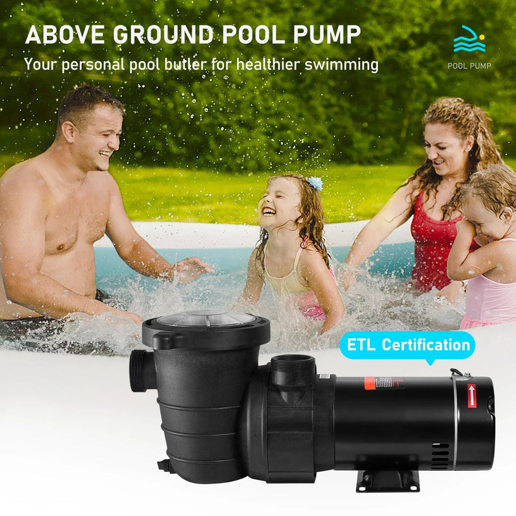 Pool Flow, V, In/ Single Certification 1100 Pump, Swimming ETL Security for Ground Basket, Strainer SKYSHALO Pool Pump 5280 Speed Above HP 115 1.5 W GPH Max. for w/ of