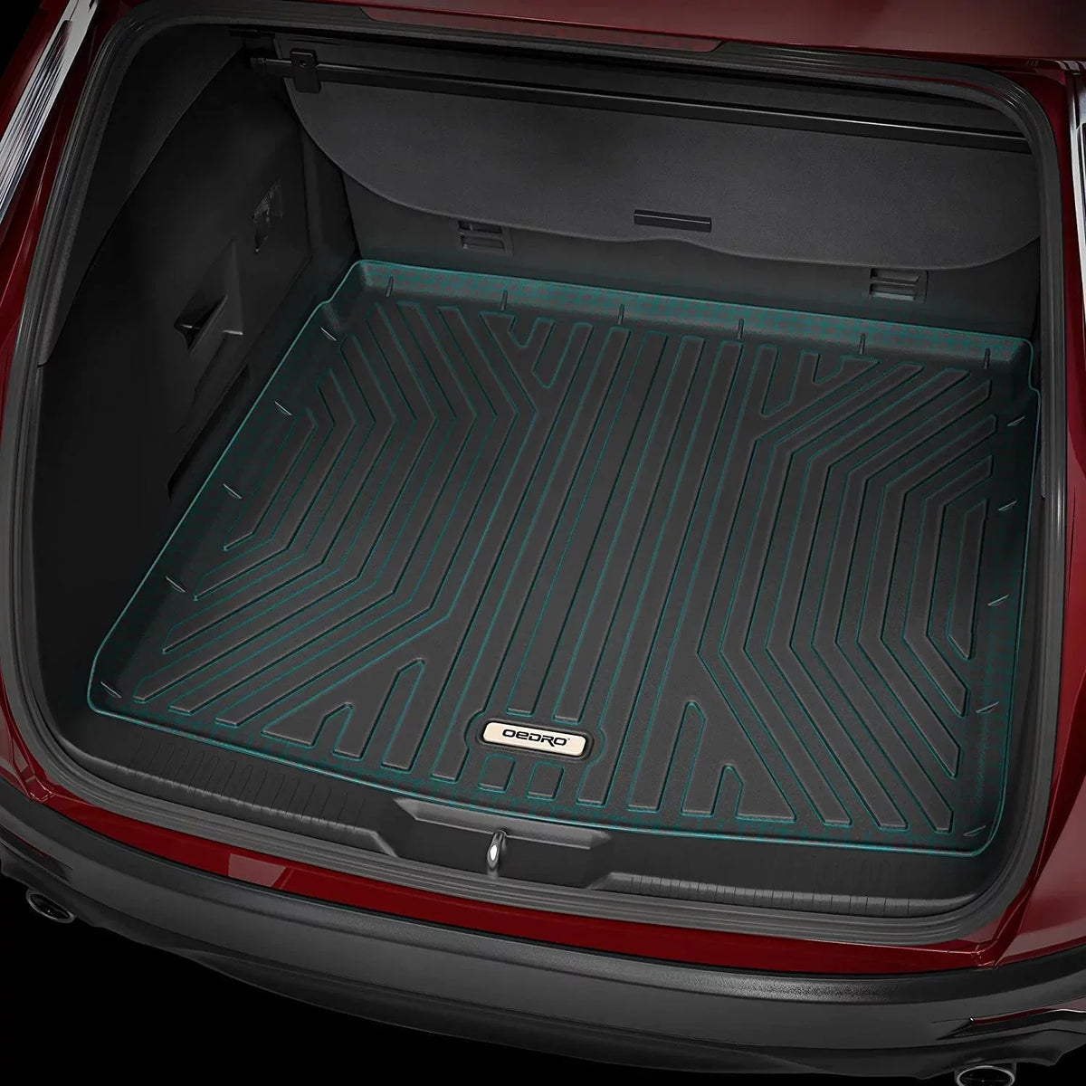 Ledkingdomus Cargo Trunk Liner Black Fits For 2019-2023 Subaru Forester, Fit Cargo Mats Behind 2Nd Row Rear Cargo Trunk Tray