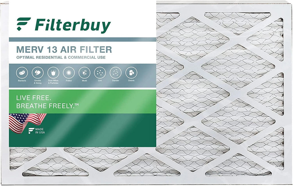 Air Furnace Pleated AC Filters (1-Pack) HVAC 13 MERV 10x30x2 Filterbuy