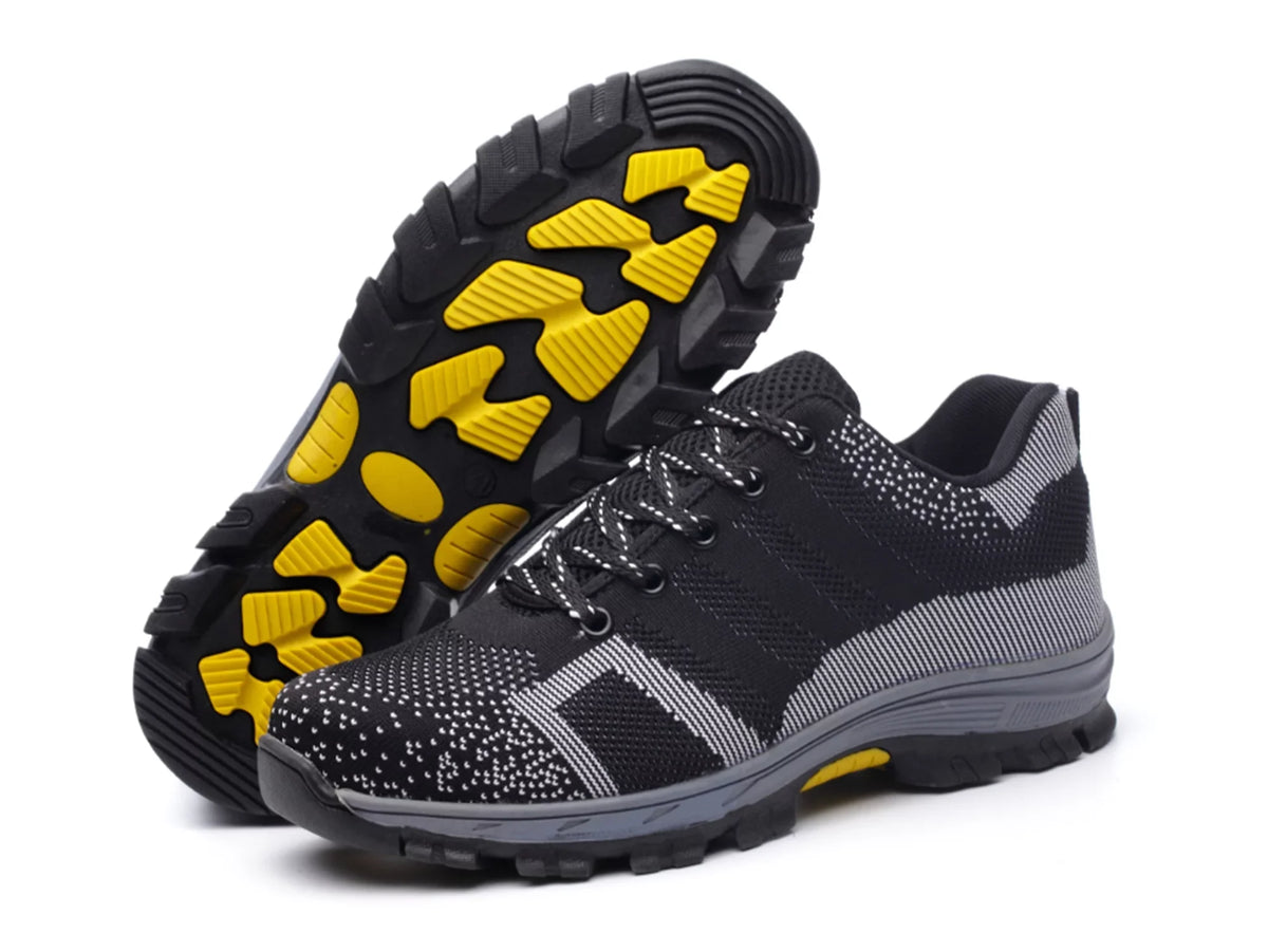 Construction Breathable Steel Work Shoes Sneakers Shoes Industrial Shoes Women Men Toe Work Lightweight for Safety