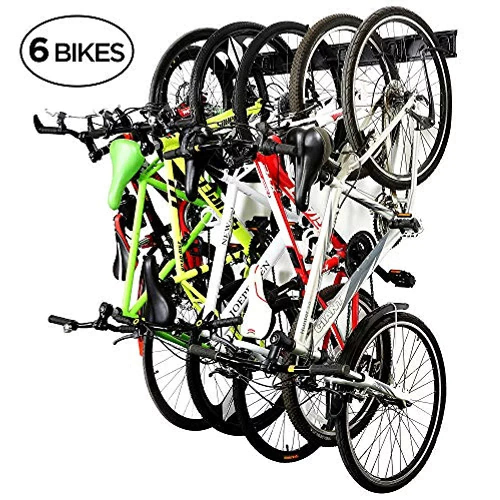 Wall Adjustable Mount Hanger Rack Storage Bicycle Hooks Bike with Garage 6 RaxGo