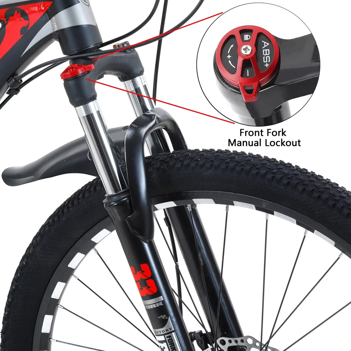 Wheels Pump Bikes Mountain 27.5" MTB+Bike Bicycle Lock+Air Speed Adults 21