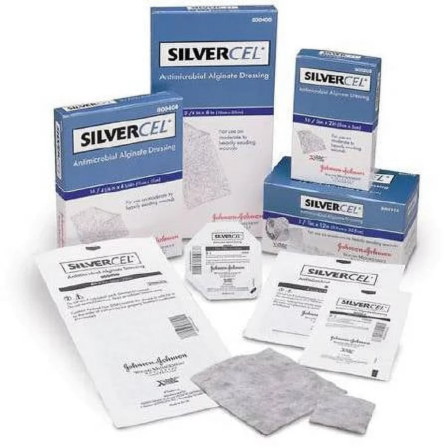 Antimicrobial Alginate Dressing Silvercel 2 X 2 Inch Sterile - Box Of 10