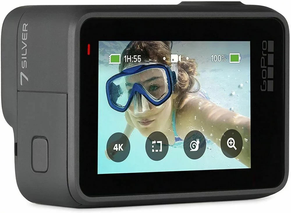 Second-Hand Gopro Hero7 Silver Waterproof Action Camera 2" Touch Screen (Refurbished: Good)