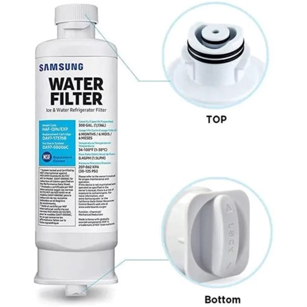 3 DA97-17376B,DA97-08006C,HAF-QIN,HAF-QIN/EXP liquid Refrigerator PACK Filter Replacement