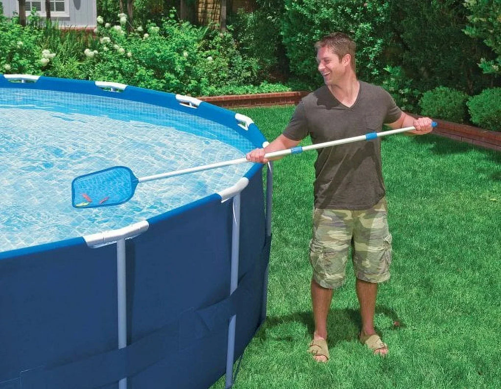 Intex 10' X 30" Prism Frame Above Ground Swimming Pool And Maintenance Kit
