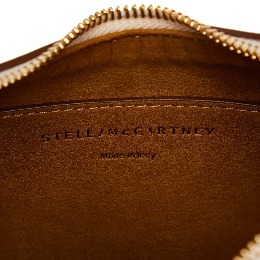Fabric Linea Polyester Unisex (Good) McCartney Bag Pre-Owned Logo Vegetarian Authenticated Stella Shoulder Brown