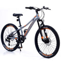 24 alloy Mountain Frame,10 inch shimano Boys for Frame and Girls Mountain fork,Aluminum bike,Suspension 7-Speed inch Bike