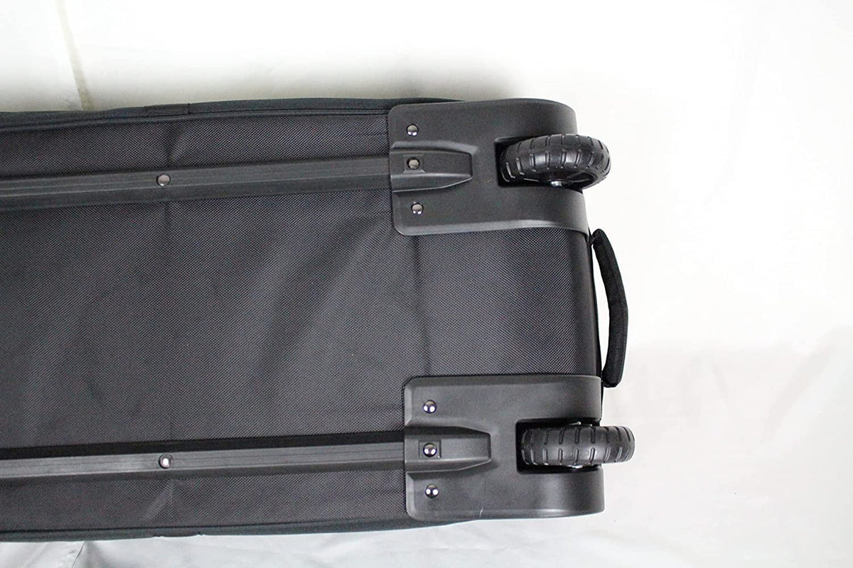 To Ski Two Bag Load, Oversized Air Padded External Boot Ski Double With For Easy Rolling Wheels Travel, Double Pockets, Bag,