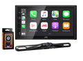 Touchscreen KW-M56BT fixed Holder Receiver Magnet Rearview & 6.75" Camera Multimedia w/ JVC Digital Phone Monitor+Absolute CAM880