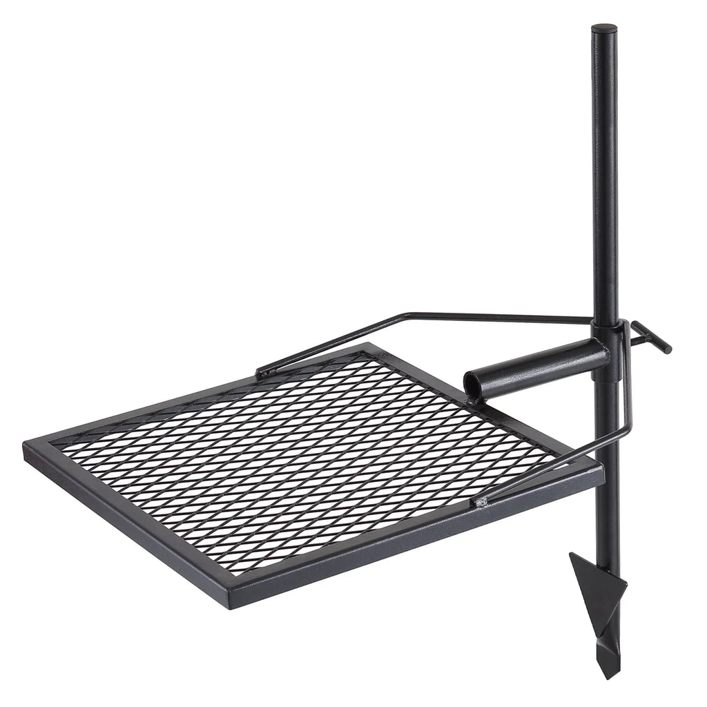 Duty Grate x Adjustable Grill Steel Cooking 16" Swivel BENTISM Open Campfire Heavy 16" Fire
