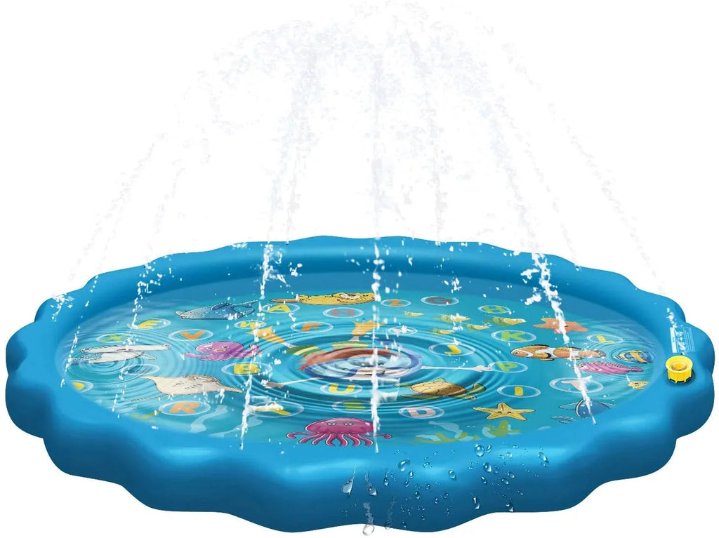 Kids exterior Perfect Children Mat Splash Summer Inflatable Infants - Outside Pool Toys pad Sprinkler, Kiddie liquid exterior for - Boys Toys liquid & Sprinkler and Toddlers Girls 68" Sprinkle liquid Play