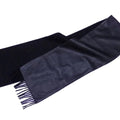 Second-Hand Loewe Loewe Shawl Stole Scarf Anagram Black Leather X Cashmere Ladies (Good)