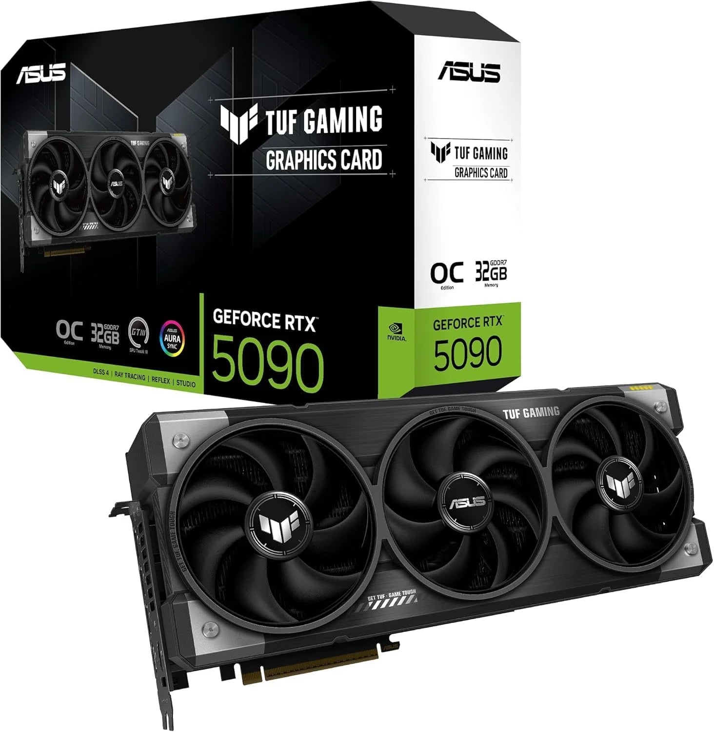 Asus Tuf Gaming Geforce Rtx 5090 Oc Edition 32 Gb Gddr7 Karta Graficzna Dla Graczy (Nvidia Geforce Rtx5090, 3,6 Slot, Pcie 5.0, 2X Hdmi 2.1B, 3X Displ